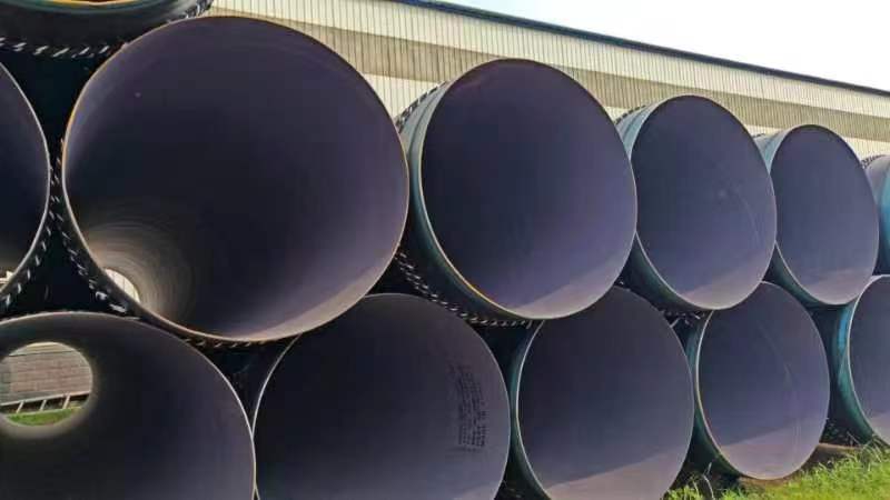 Coated Spiral Steel Pipe with large diameter for Project needs.